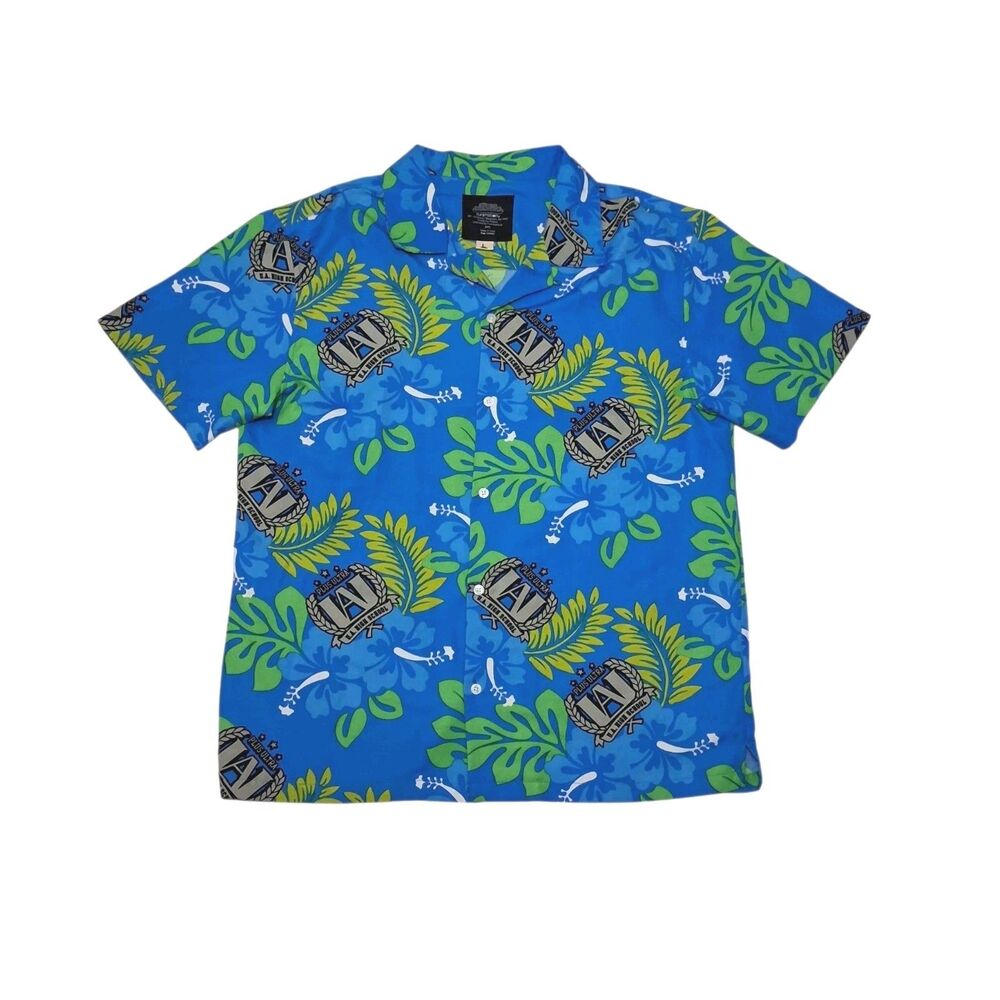 My Hero Academia Funimation Men's Large Hawaiian Shirt Plus Ultra U.A. High